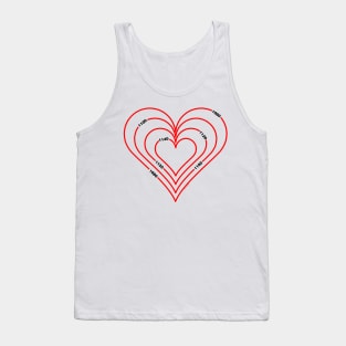 Civil Engineering Red Heart Tank Top